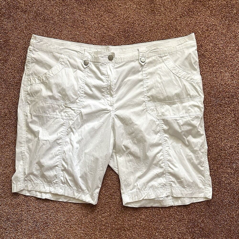 Ulla Popken Shorts US 24 White Summer Resort Vaca Ready Preppy Coastal Classic